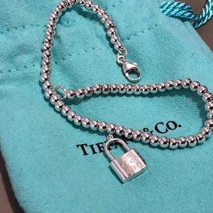 Tiffany & Co discontinued 3mm beaded padlock bracelet